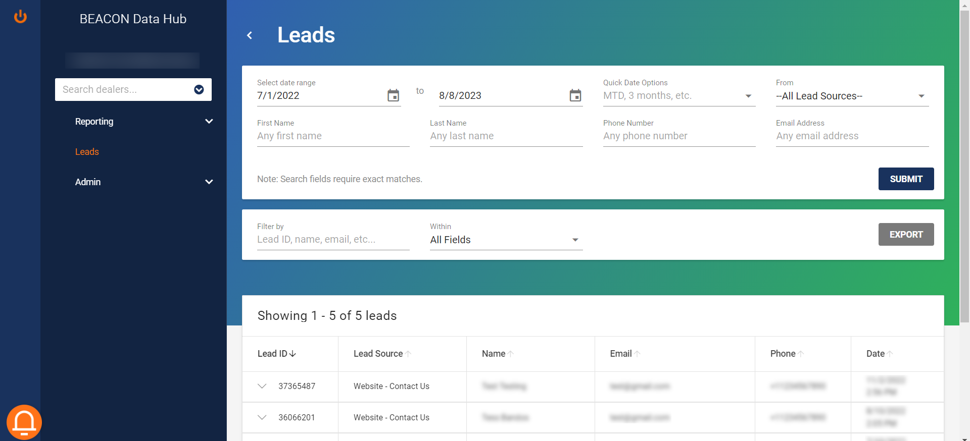 How to view your leads